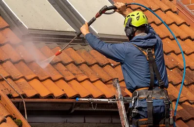Démoussage et hydrofuge de toiture à Helleville